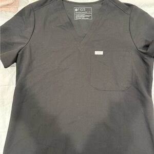 Black Figs One Pocket Scrub Top